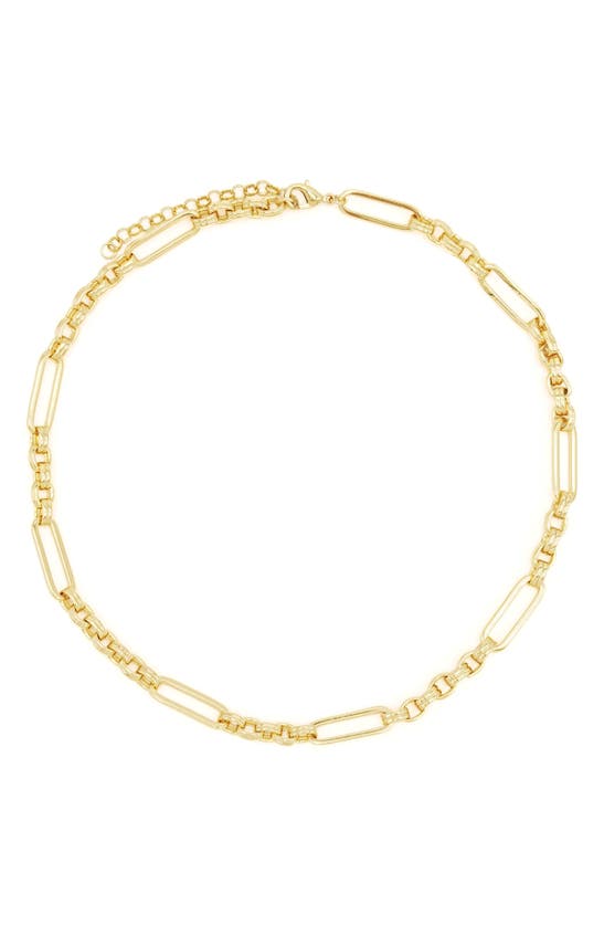 Shop Petit Moments Lecce Chain Necklace In Gold