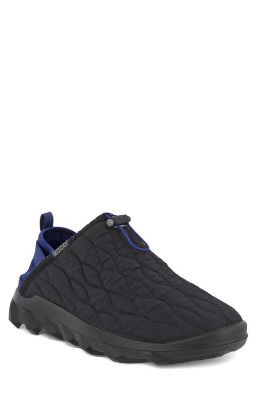 ECCO MX Quilted Hybrid Slip-On Sneaker in Black