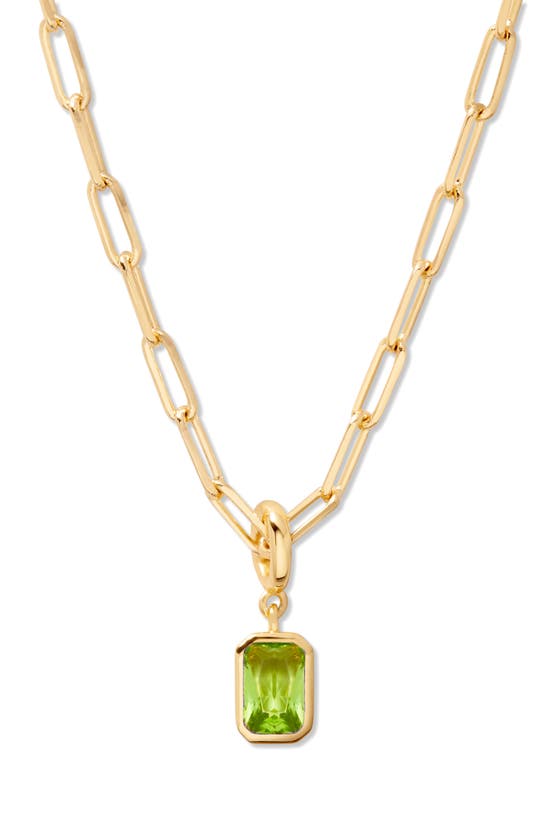 Brook & York Women's Mackenzie 14k-yellow-gold Vermeil & Birthstone Pendant Necklace In Gold - August
