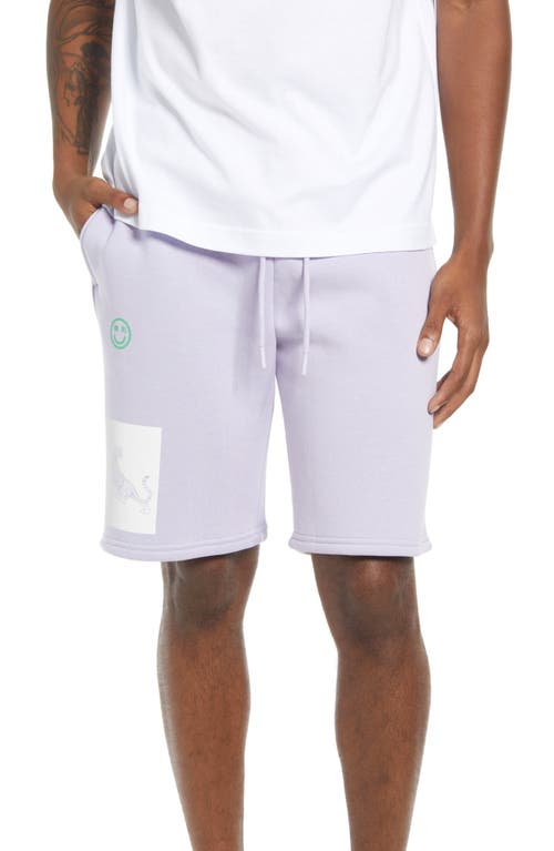 Topman Tie Waist Shorts in Lilac