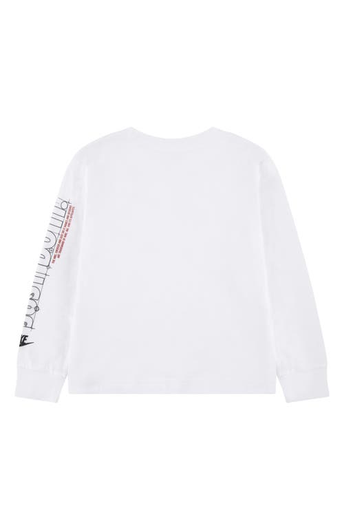 Shop Nike Kids' Future Utility Long Sleeve Graphic T-shirt In White