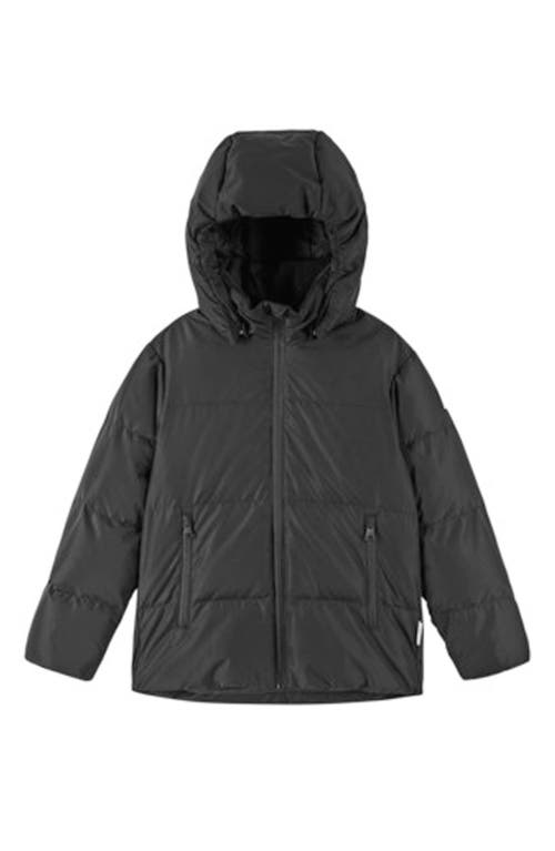 Shop Reima Kids' Paimio Waterproof 550 Fill Power Down & Feather Jacket In Black