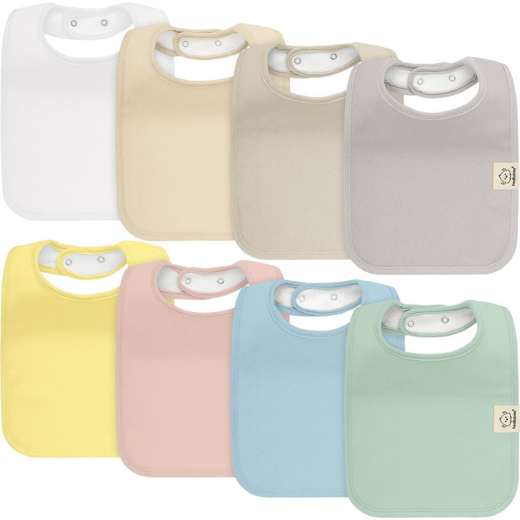 Keababies 8-pack Coast Drool Bibs In Dawn