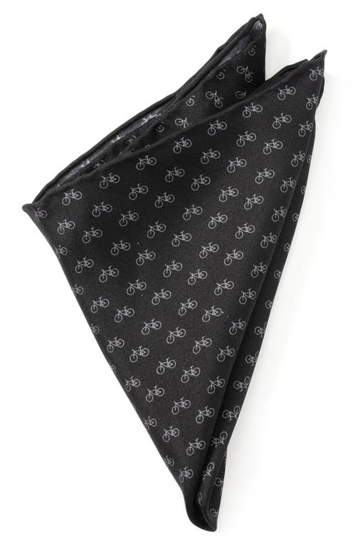 Cufflinks, Inc. Bicycle Silk Pocket Square in Black at Nordstrom