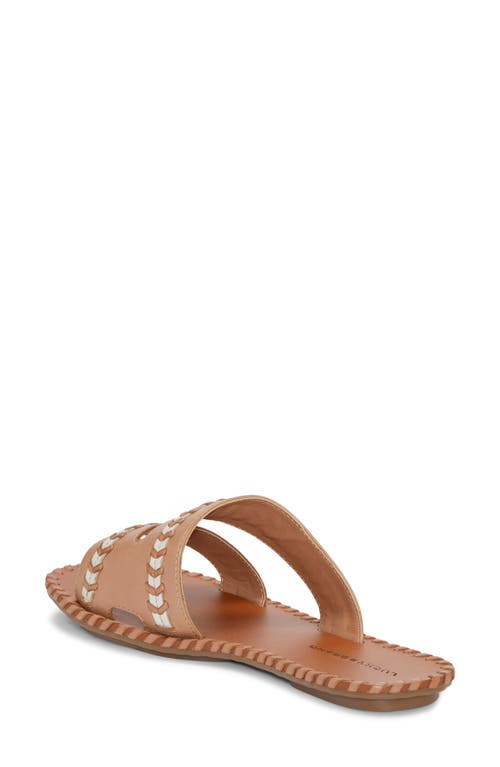 Shop Lucky Brand Zanora Slide Sandal In Tan/lamb Cbrspn