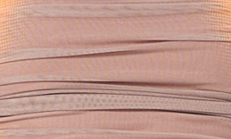 Shop Afrm Julie Cutout Detail Stretch Cotton Mesh Top In Orange Linear