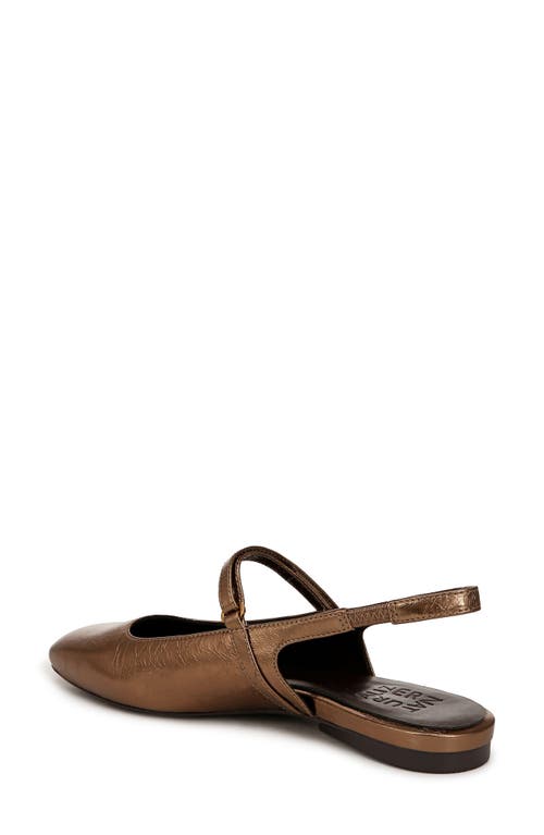 Shop Naturalizer Connie Slingback Mary Jane Flat In Old Gold Leather