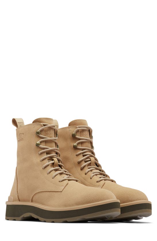 Sorel Men's Hi-line™ Lace Waterproof Leather Ankle Boots In Canoe/ Major