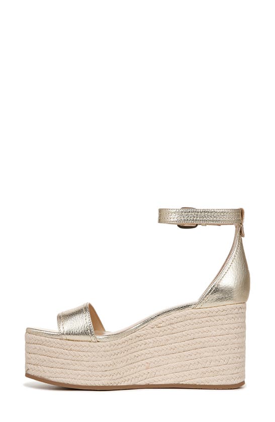 Shop Veronica Beard Gianna Platform Wedge Sandal In Platinum