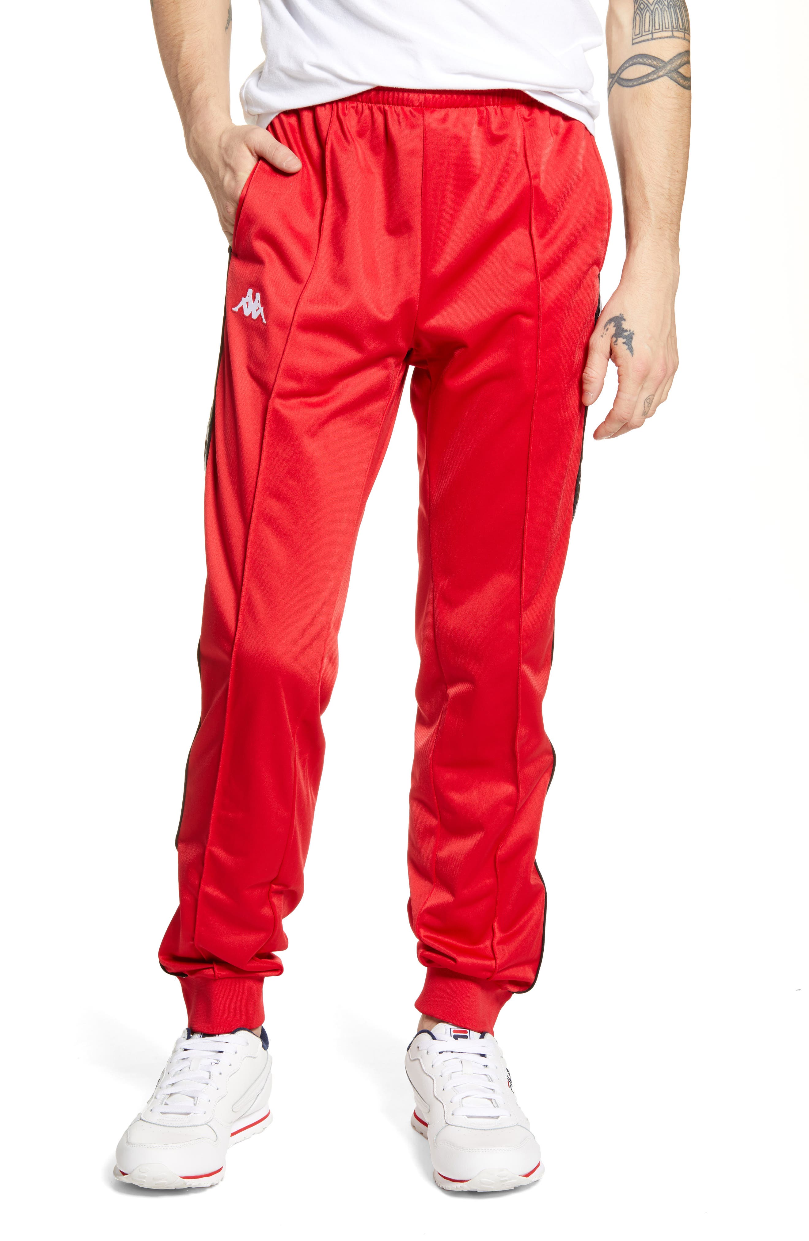 kappa track pants slim fit