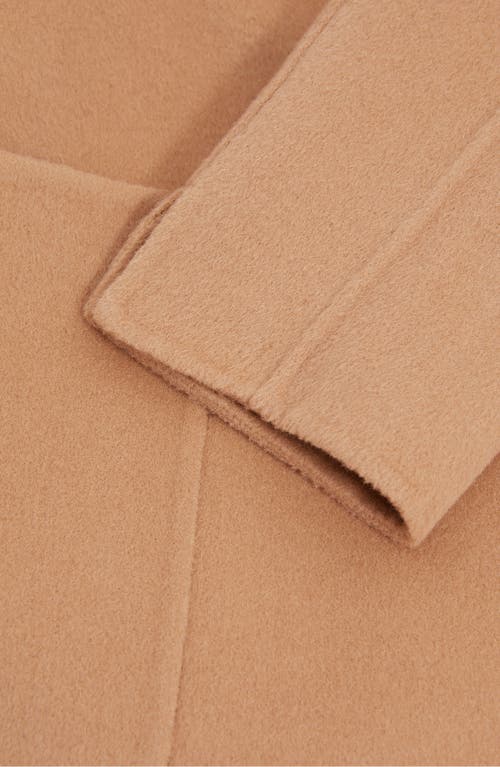 Reiss Lucia Belted Wool Blend Coat In Light Camel