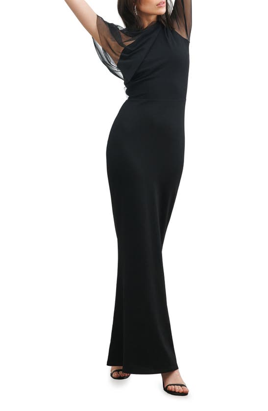 Shop Marcella Valeria Gown In Black