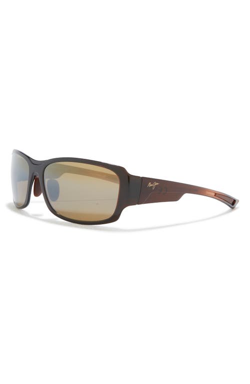 MAUI JIM MAUI JIM 60MM CORE RECTANGLE POLARIZED SUNGLASSES