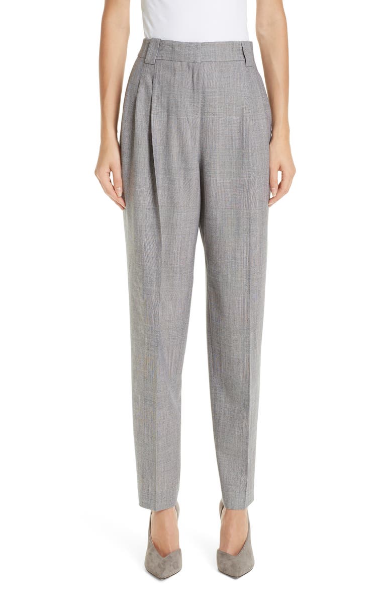 Lafayette 148 New York Vestry Pleated Plaid Pants Nordstrom