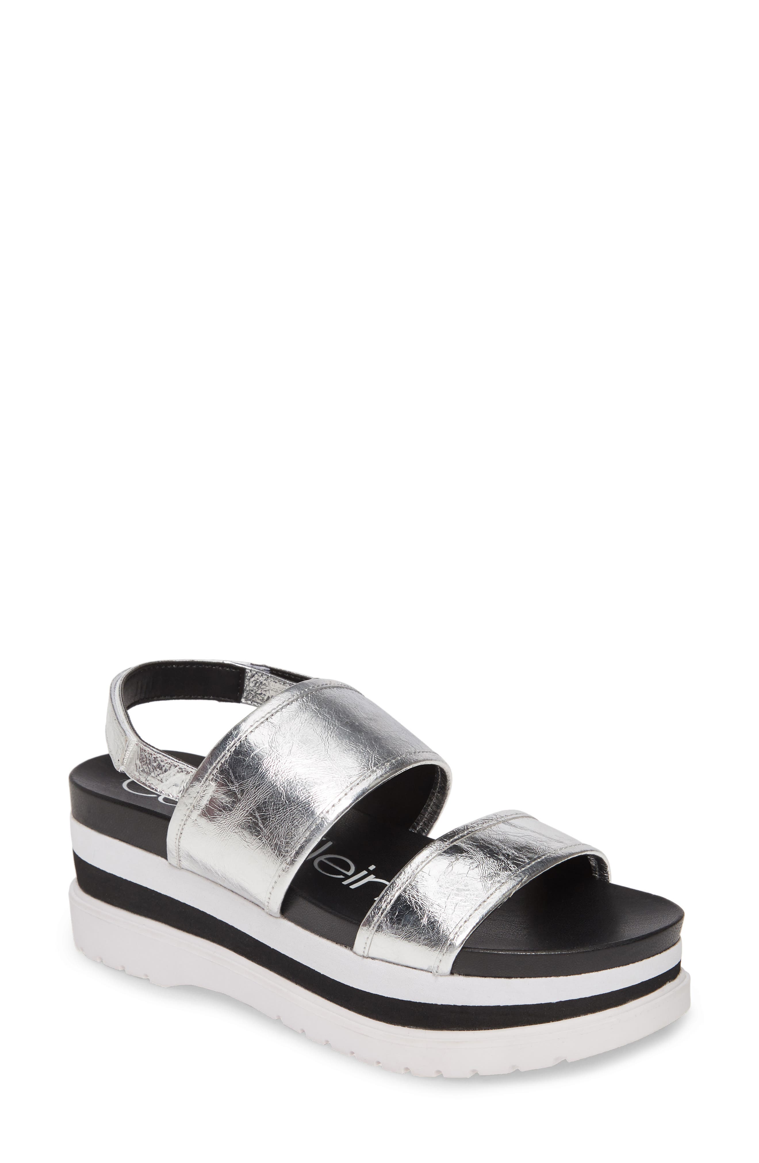 Calvin Klein | Nola Platform Slingback 