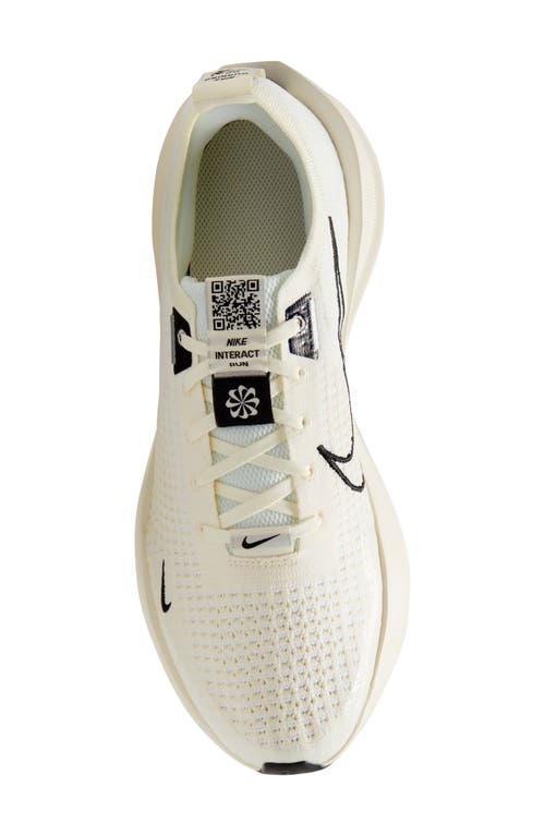 Shop Nike Interact Run Running Shoe In Sail/black/white