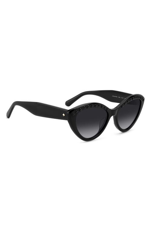 Kate Spade New York Junigspear 55mm Gradient Cat Eye Sunglasses In Black