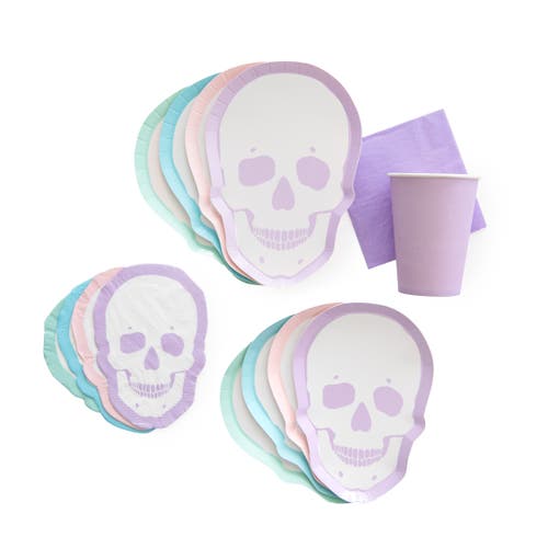 Shop Jollity & Co Halloween Themed Party Package In Pastel Skull Party Package