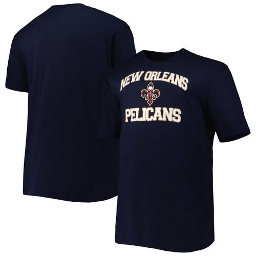 PROFILE Men's Navy New Orleans Pelicans Big & Tall Heart & Soul T-Shirt