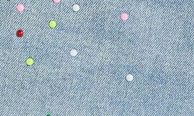 Shop Tractr Kids' Confetti Cutoff Denim Shorts In Indigo