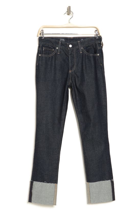 Ag Mari Raw Hem Slim Straight Leg Jeans In Moonrise
