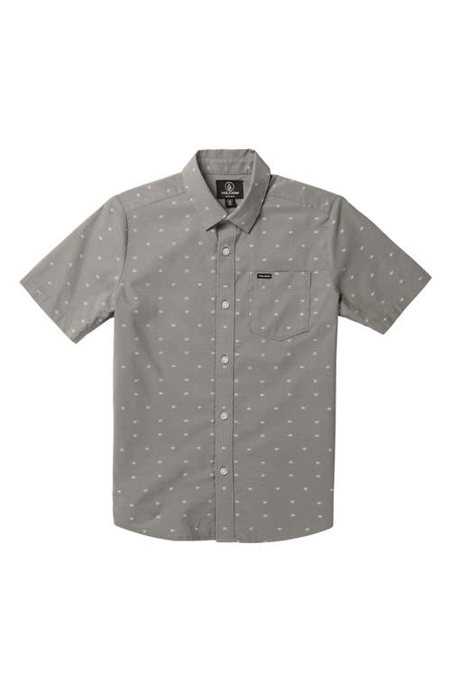 Volcom Kids' Crownstone Short Sleeve Button-Up Shirt at