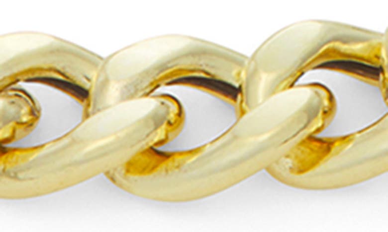 Shop Fzn Curb Chain Bracelet In Gold