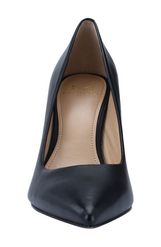 Marc Fisher Ltd Sassie Pointed Toe Pump In Black Leather