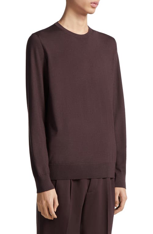 ZEGNA Casheta Cashmere & Silk Sweater Plum at Nordstrom, Us