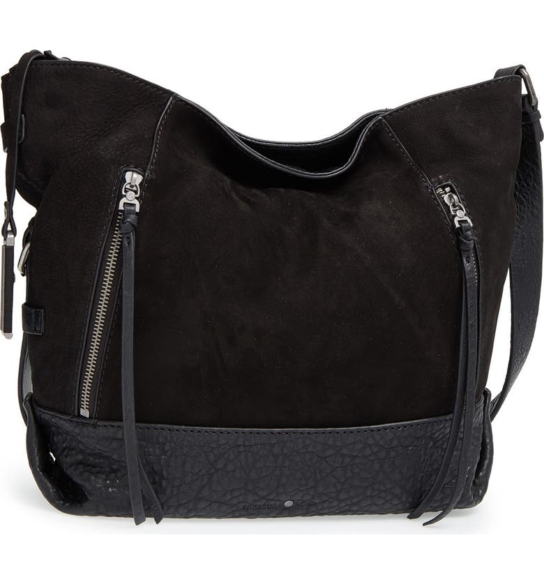 TREASURE & BOND Treasure&Bond Double Zip Hobo Bag, Main, color, 001