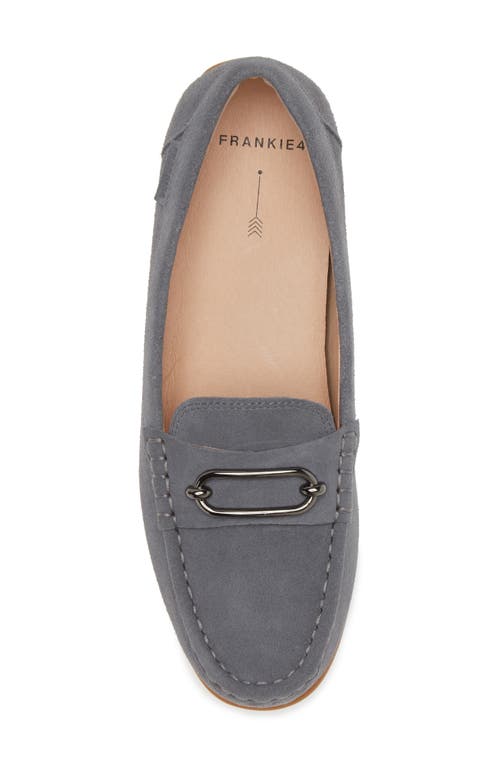 Shop Frankie4 Foxx Loafer In Denim Suede