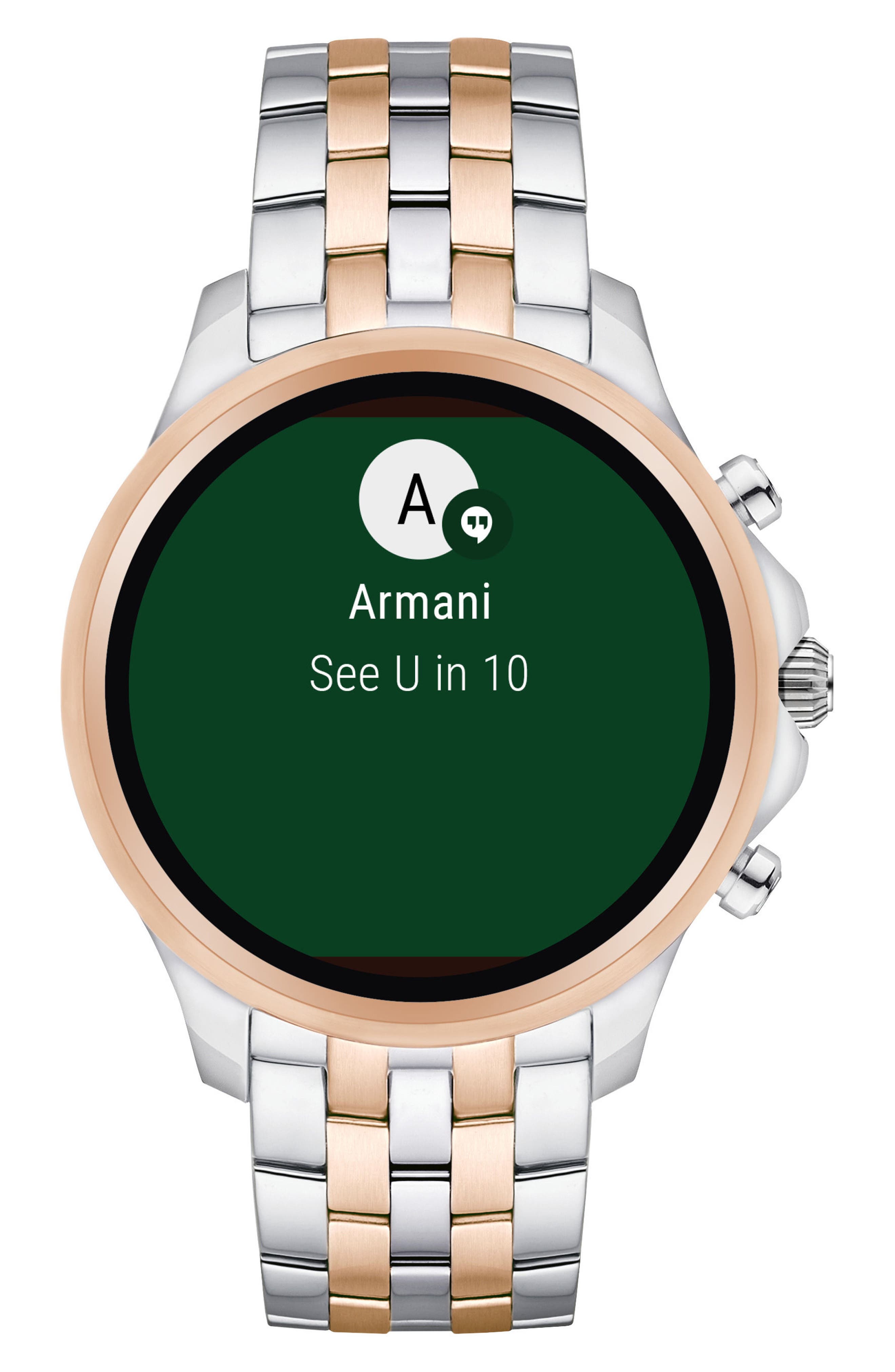 emporio armani touch screen watch