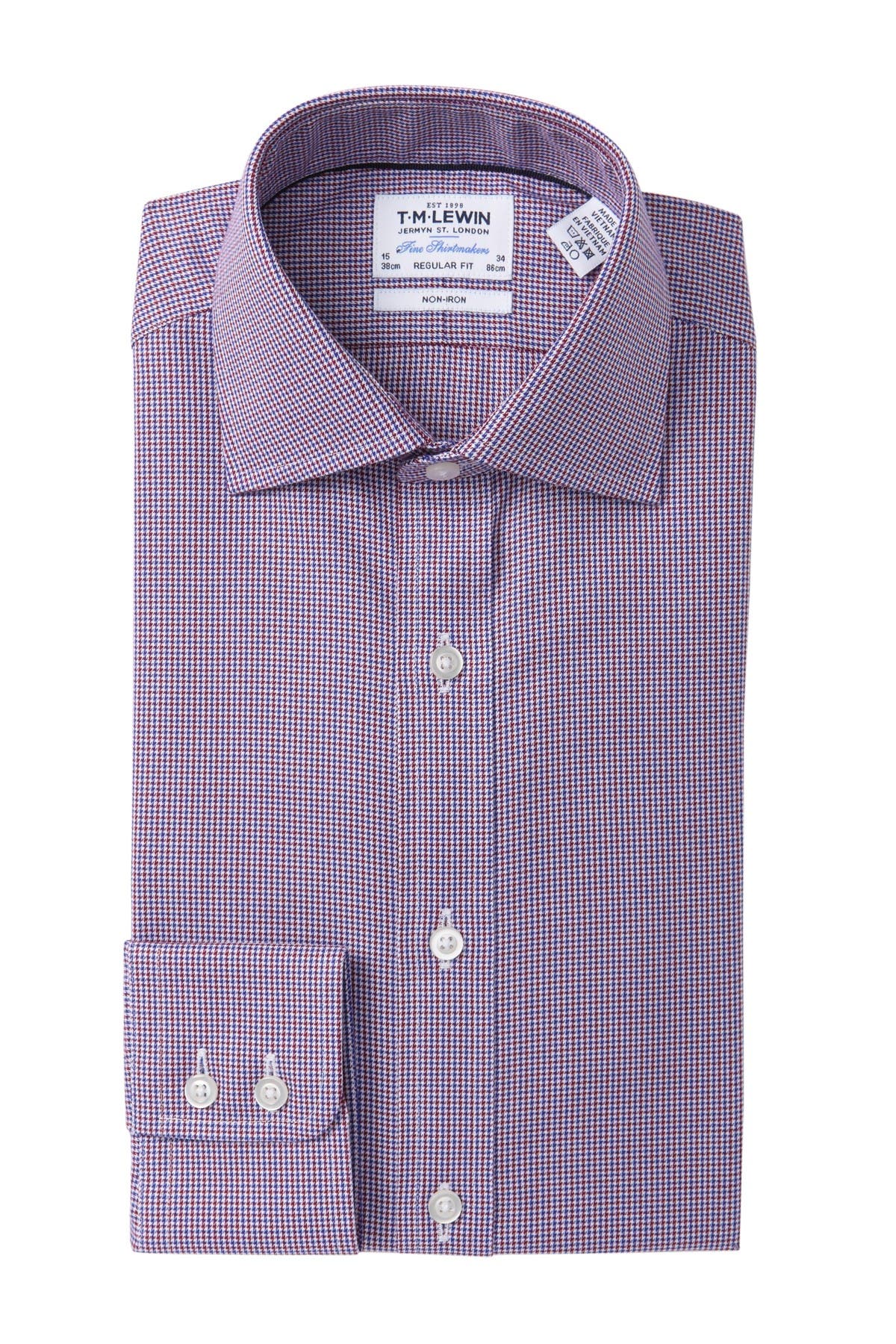 TM LEWIN | Houndstooth Regular Fit Dress Shirt | Nordstrom Rack