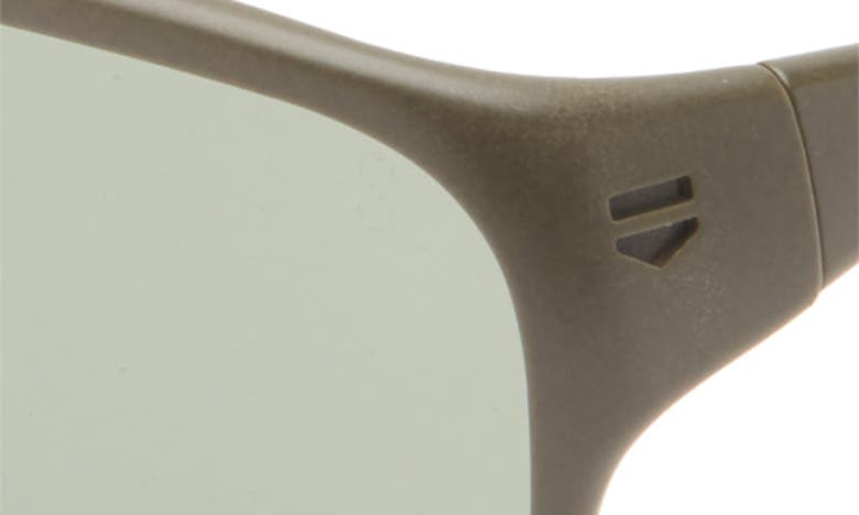 Shop Tag Heuer Line 56mm Square Sport Sunglasses In Matte Dark Green / Green Polar