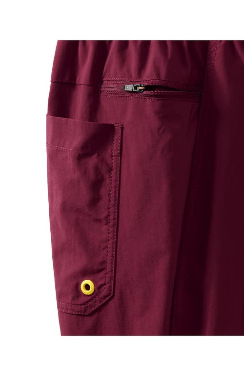 Shop Lands' End 7" Volley Swim Trunks In Red Grape Colorblock