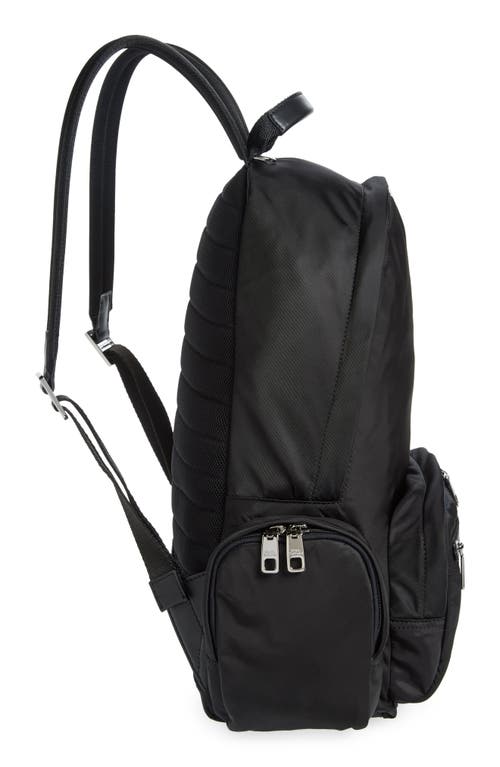 Dolce & Gabbana Nylon Backpack With Logo In Black/blac