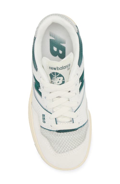 New Balance 550 Basketball Sneaker In Marsh Green/sea Salt