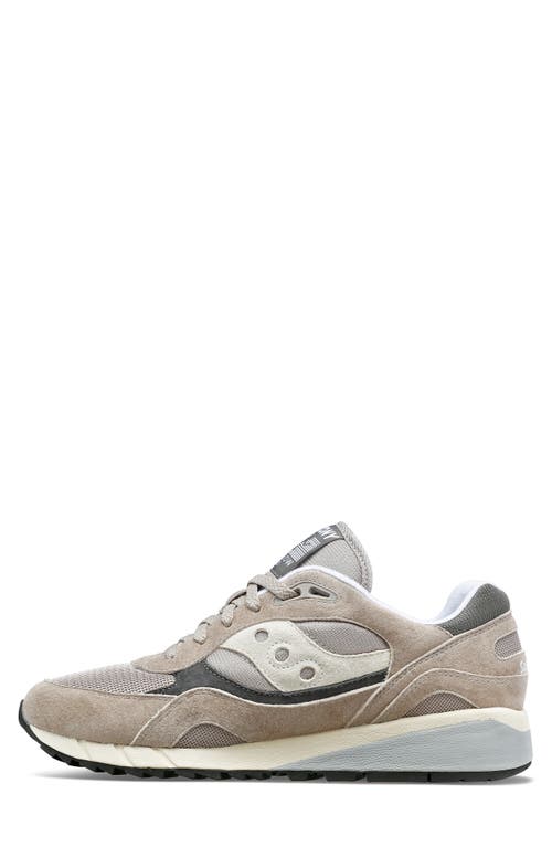 Shop Saucony Shadow 6000 Essential Sneaker In Grey/grey
