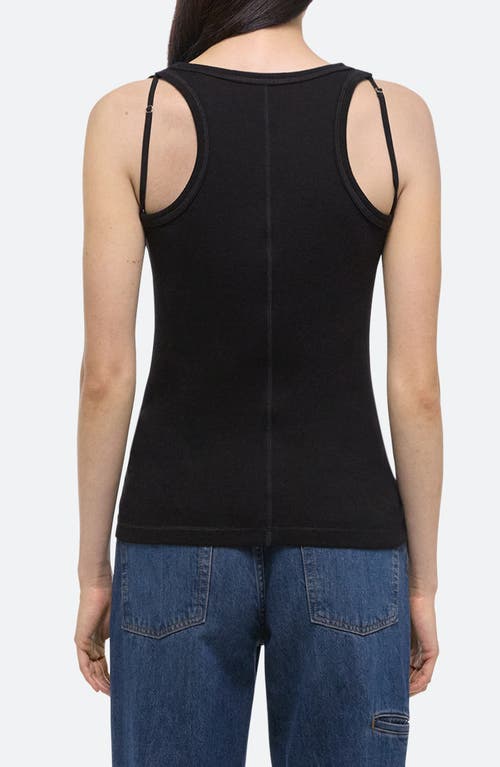 Helmut Lang Pima Cotton And Modal-blend Jersey Tank In Black