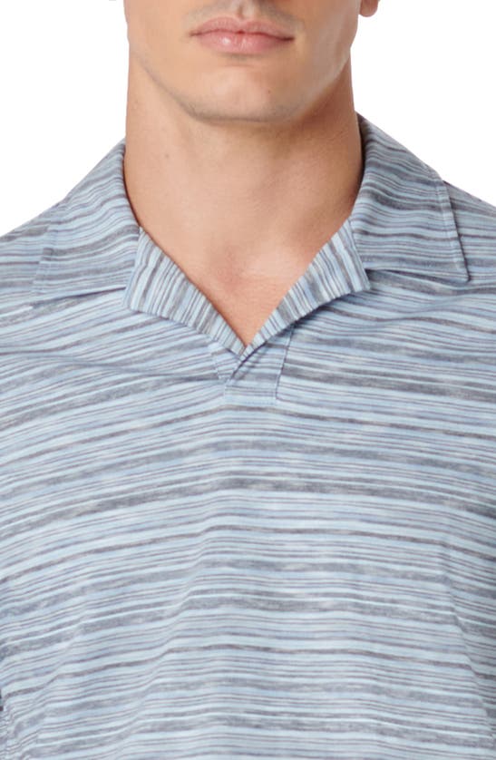 Shop Bugatchi Johnny Collar Polo In Air Blue