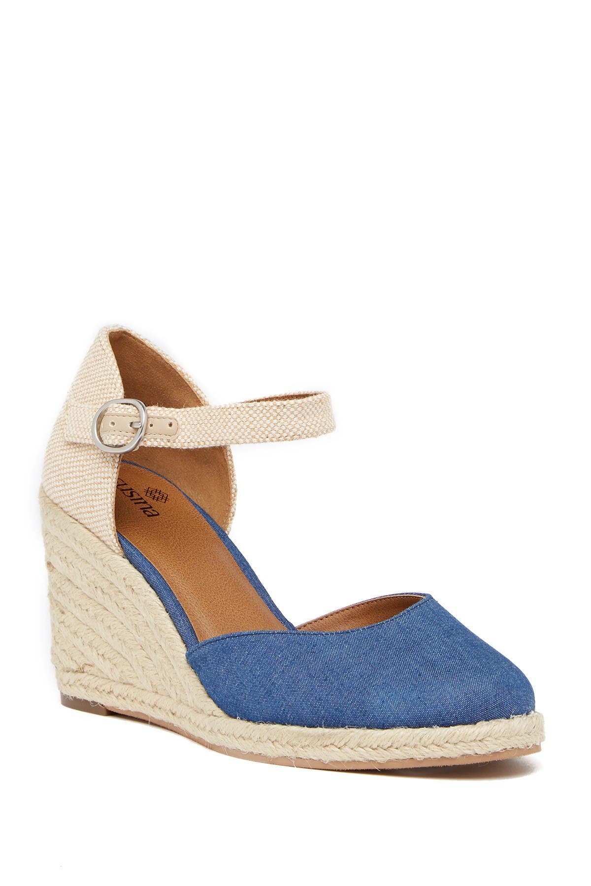 SUSINA | Lily Ankle Strap Wedge Sandal 