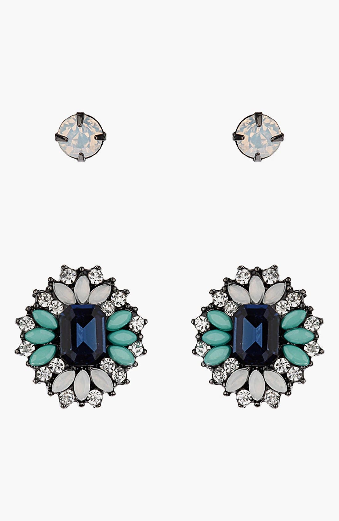 Rhinestone Stud Earrings (Set of 2) Nordstrom