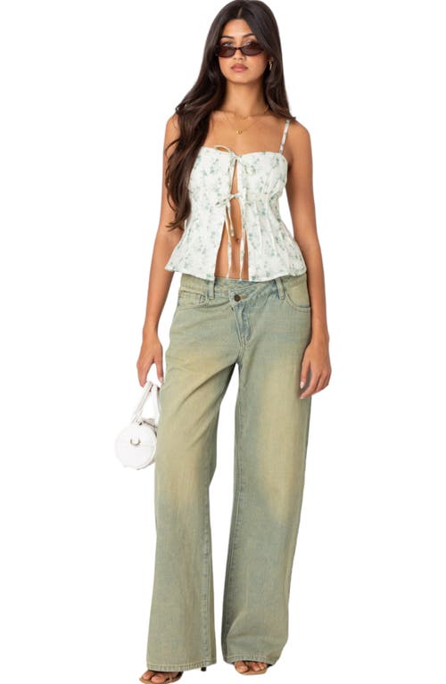 Edikted Malmo Tie Front Camisole In Mix