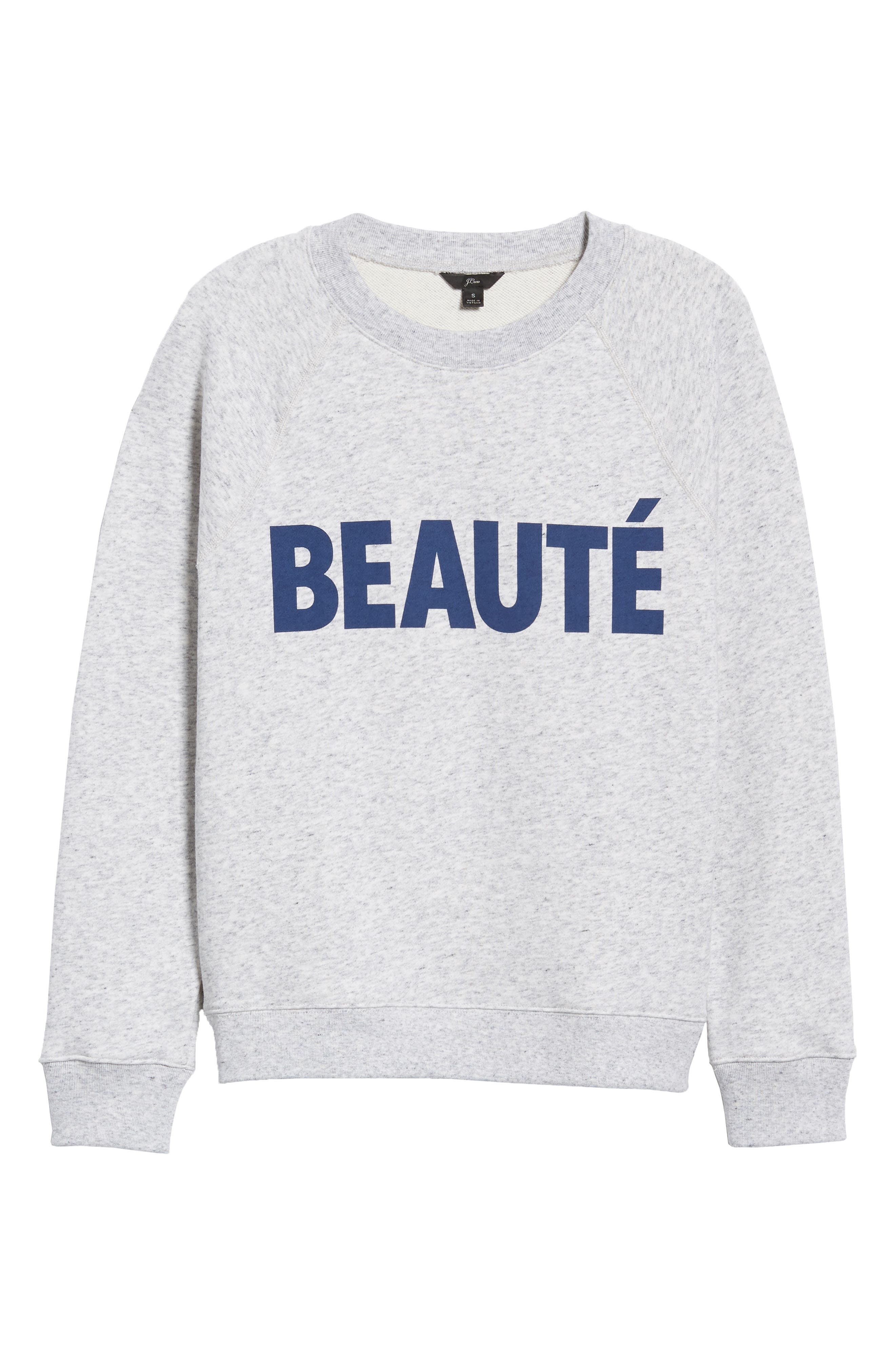 j crew beaute sweatshirt