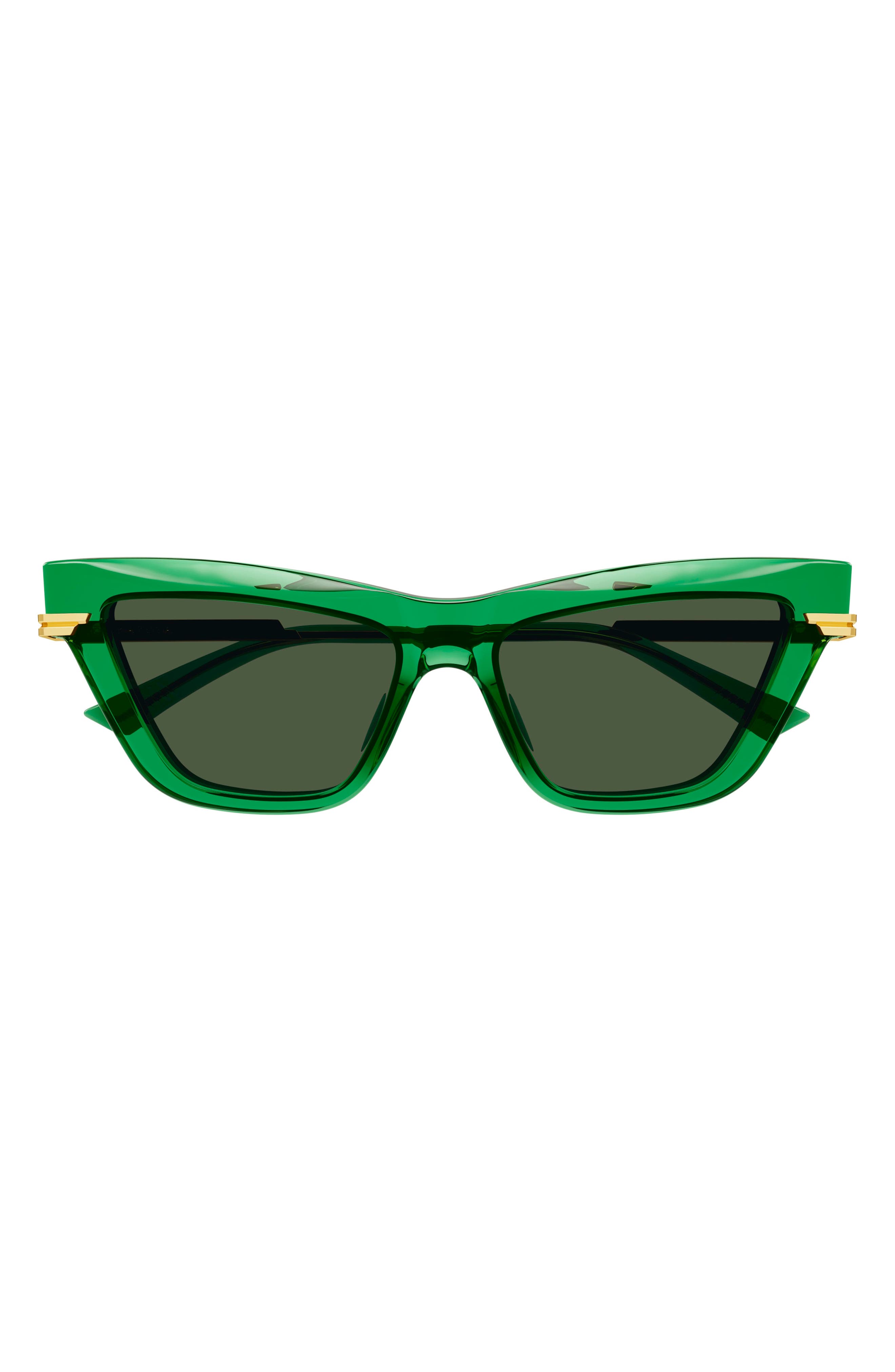 Bottega Veneta Off-White Cat-Eye Sunglasses