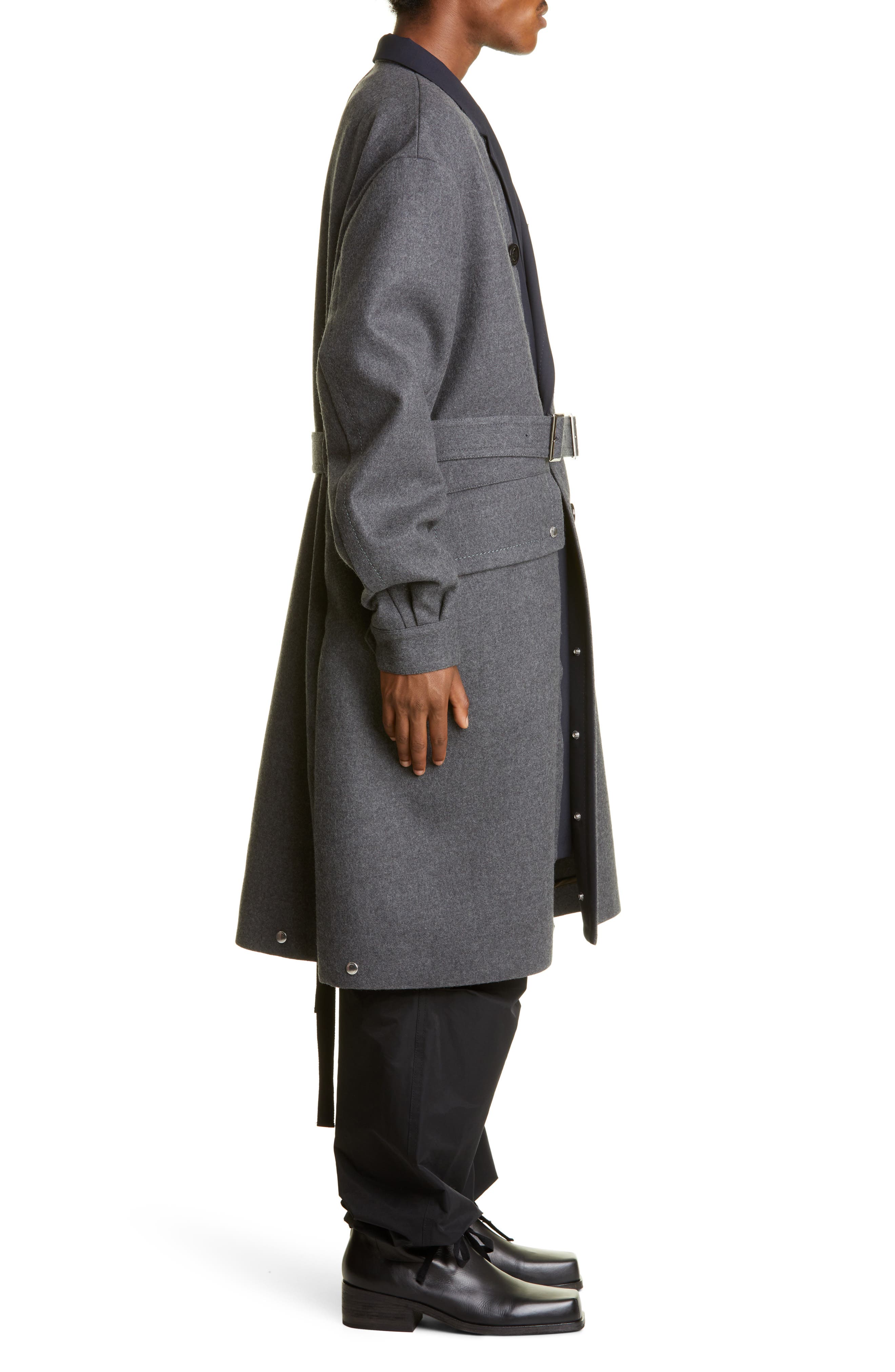 18AW Sacai Melton Coat taasacco.com