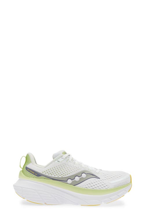 Shop Saucony Guide 17 Running Shoe In White/fern