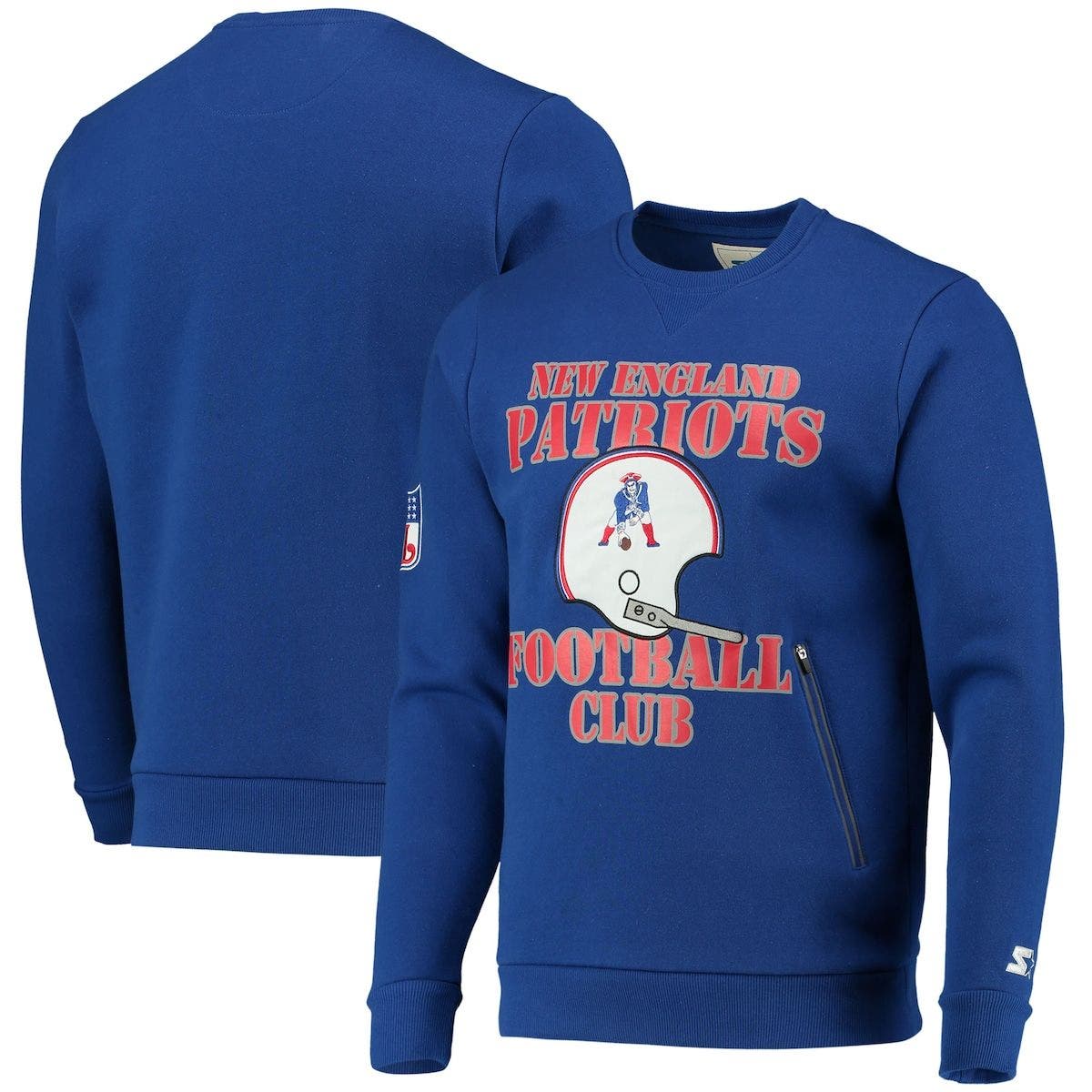 Patriots Adult Crewneck Sweatshirt College Letter Patriots Adult Crewneck Sweatshirt College Letter
