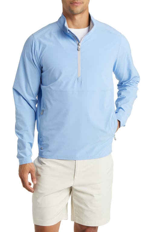 Peter Millar Crown Crafted Flex Adapt Half Zip Pullover Tahoe Blue at Nordstrom,