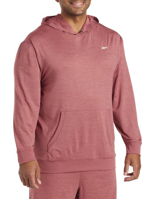 Shop Reebok Performance Fleece Hoodie In Sedona Rose Heather